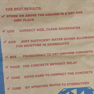 접착제와 20마리의 킬로그램 다중봉지 3 층 포장 봉지 방수 시멘트  패키징 테플론제 백