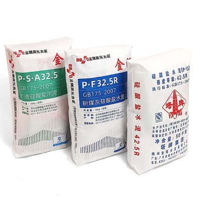 뜨거운 매각 25KG 40KG 50KG 광고 별 가방 PP 블록 최저 백 시멘트 밸브 가방 시멘트 봉투