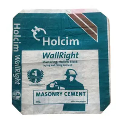 광고 스타는 짜여진 PP 가방 블록 선저 시멘트 PP 누 가방 25KG 40KG 50KG를 적층했습니다