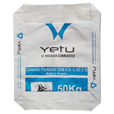 고강도 PP AD 스타백 블록 50kg 시멘트 포장용 바닥 밸브 가방