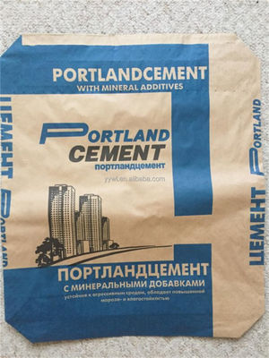 관습 브라운 3 층 포장 봉지 50 킬로그램 시멘트 포장 봉지 누 60gsm - 90gsm