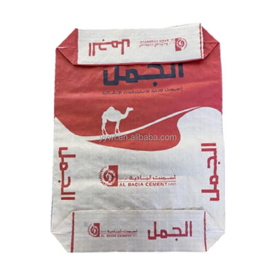 2겹 90GSM 종이 밸브 백 시멘트 포장 백 50kg 블록 바닥 맞춤형