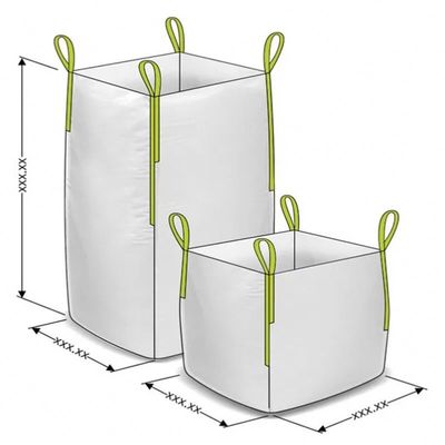 평평한 구조 시멘트 거대한 가방은 프린팅과 1마리의 톤 벌크 백을 입각합니다