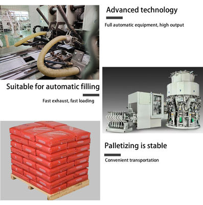 주문 50kg 가루 PP 직물 WPP 밸브 시멘트 포장 가방 중용 가방 50kg