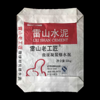 크라프트 컬러 PP 짠 밸브 백 (블록 바닥 포함) 시멘트 포장용