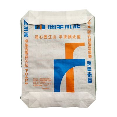 25KG 40KG 50KG PP 직물 시멘트 봉지 빈 PP 밸브 팩 블록 바닥 밸브