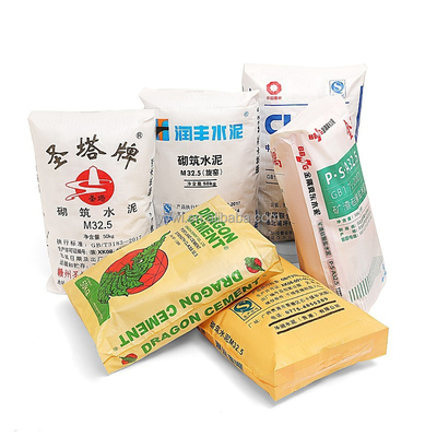 25KG 40KG 50KG 광고 스타 가방 PP 밸브 직물 가방 시멘트 가방 화학 산업용 시멘트 가방