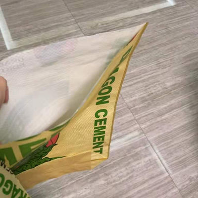 25 KG 40 KG 50 KG 직물 PP 밸브 시멘트 봉지 빈 봉지 산업 플렉소 인쇄 포장