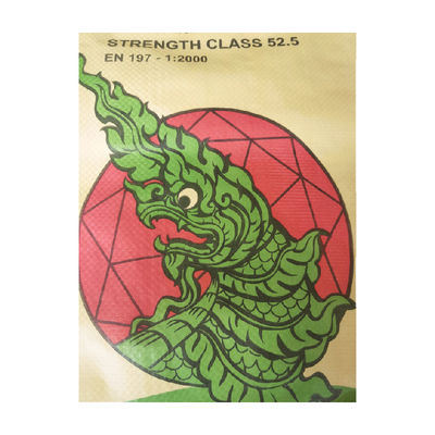 25KG 40KG 50KG 시멘트 봉지 직물 봉지 빈 시멘트 봉지 산업용 및 플렉소 인쇄용 PP 밸브 봉지