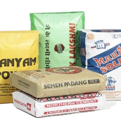 50kg 사각 바닥 시멘트 백 표면 인쇄용 짠 폴리프로필렌 라미네이트 튜브 밸브 백, 100% 버진 폴리프로필렌