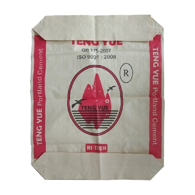 50kg 밸브형 PP 짠 시멘트 백 방습 ISO9001