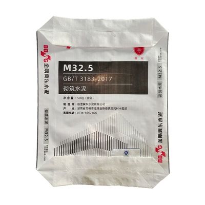 밸브 25KG 50KG 습기 방지 PP 직물 시멘트 가방