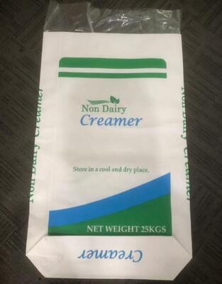 식품 등급 종이 오픈 마우스 백 (블록 바닥 포함) 25kg 비유제품 크리머용