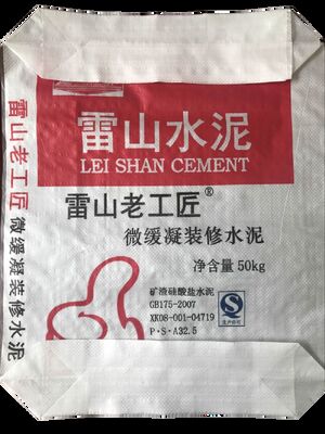 AD 스타 PPW 가루 50kg 시멘트 가방 정면 바닥 코팅 플라스틱 직물 밸브 가방