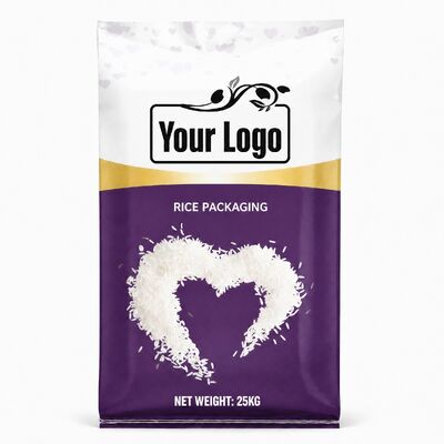 쌀 봉지 5kg 10kg 15kg 25kg 수분 방지 Bopp 라미네이트 된 PP 직물 봉지 밀가루 쌀 사료 및 농업용 부러진 면